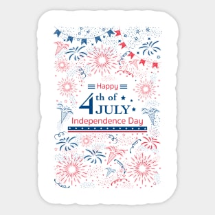 Happy 4th of July Sticker